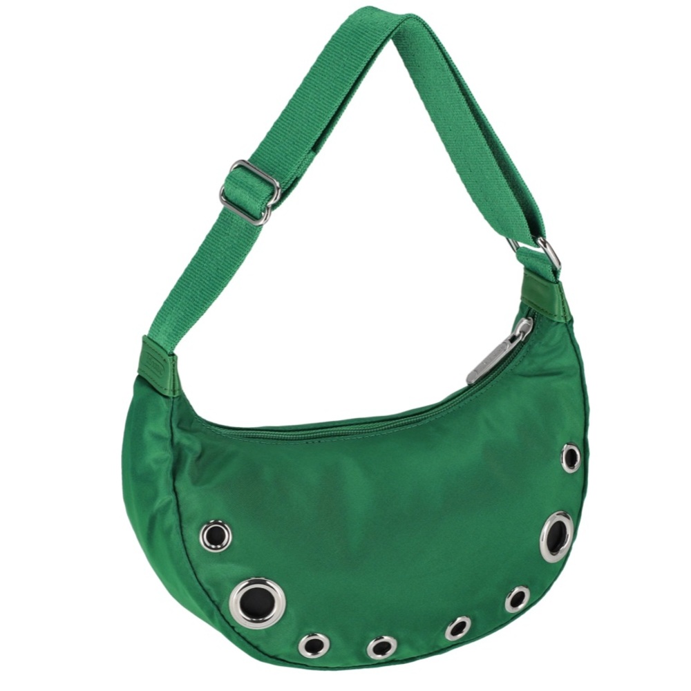 Lesportsac Small Shoulder Bag Green Grommet - Picture 4 of 6